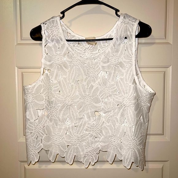 White Floral Handmade Shirt - Picture 1 of 3